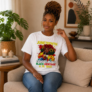 Juneteenth 1865 Viering Zwarte Erfenis T-shirt