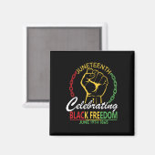 Juneteenth 1865 viert de Dag van de Vrijheid Afric Magneet (Voorkant / Achterkant)