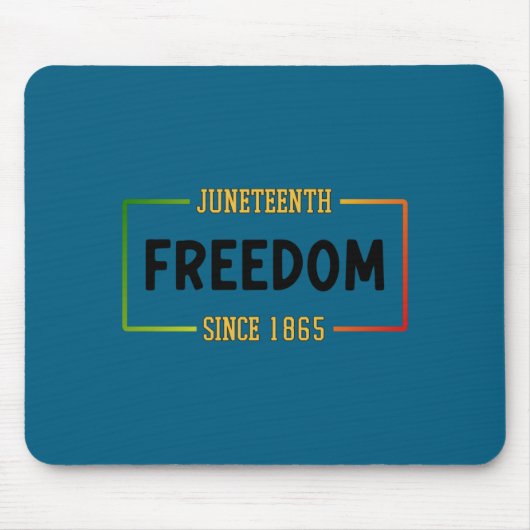 Juneteenth 1865 viert zwarte vrijheid muismat (Voorkant)
