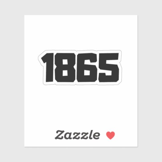 Juneteenth 1865 vinyl sticker (Vel)