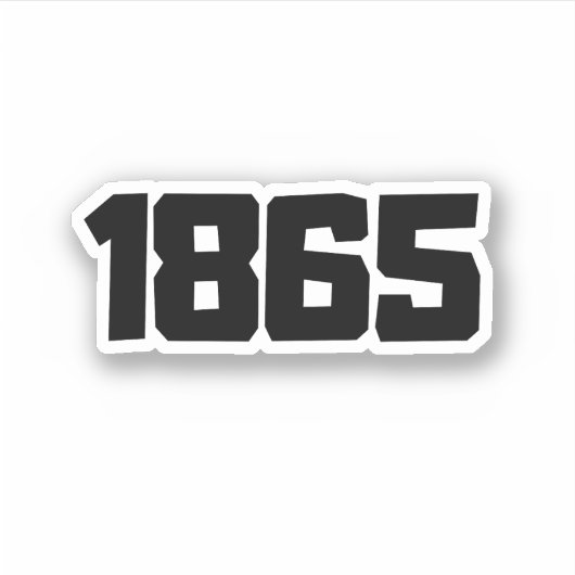 Juneteenth 1865 vinyl sticker (Voorkant)