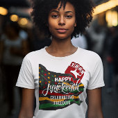JUNETEENTH 1865 Vlag die Vrijheid viert T-shirt