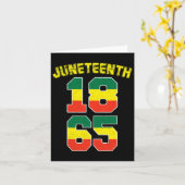 Juneteenth 1865 Voorouders Black Pride Afrikaanse  Kaart (Gele Bloem)