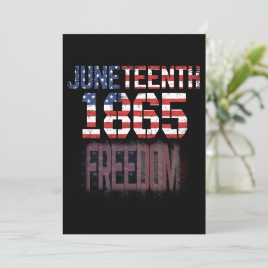 Juneteenth 1865 Vrijheid Kaart (Staand voorkant)