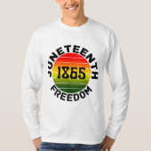 Juneteenth 1865 vrijheid T-shirt (Voorkant)
