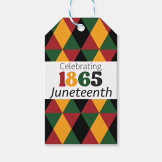 Juneteenth 1865 Vrijheid - Vieren Bevrijding Cadeaulabel