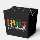 Juneteenth 1865 Vrijheid Zwarte Geschiedenis Vieri Bedankdoosjes (Achterkant)
