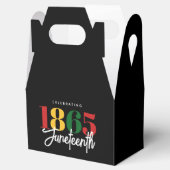 Juneteenth 1865 Vrijheid Zwarte Geschiedenis Vieri Bedankdoosjes (Geopend)