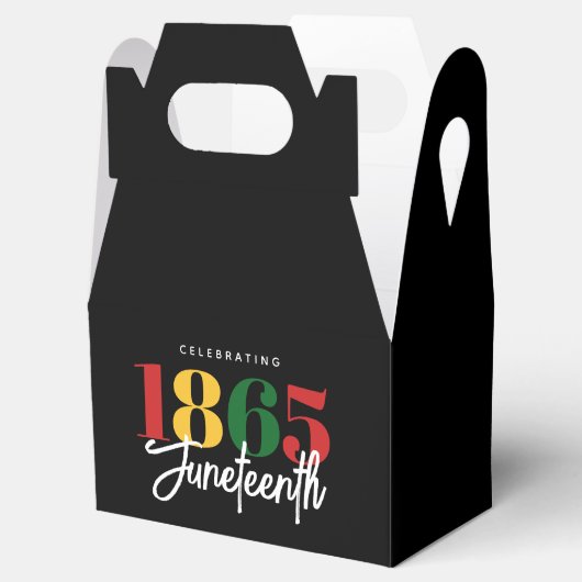 Juneteenth 1865 Vrijheid Zwarte Geschiedenis Vieri Bedankdoosjes (Geopend)