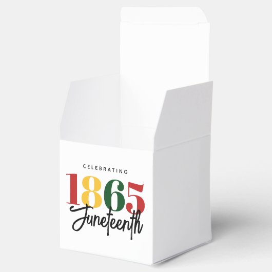 Juneteenth 1865 Vrijheid Zwarte Geschiedenis Vieri Bedankdoosjes (Geopend)