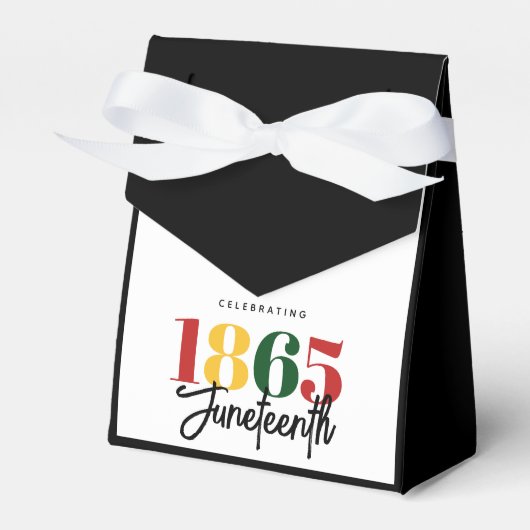 Juneteenth 1865 Vrijheid Zwarte Geschiedenis Vieri Bedankdoosjes (Voorkant Zijde)
