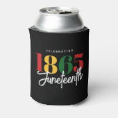 Juneteenth 1865 Vrijheid Zwarte Geschiedenis Vieri Blikjeskoeler (Blikje Achterkant)