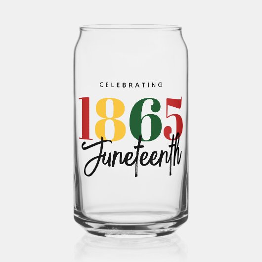 Juneteenth 1865 Vrijheid Zwarte Geschiedenis Vieri Blikvorm Glas (Voorkant)