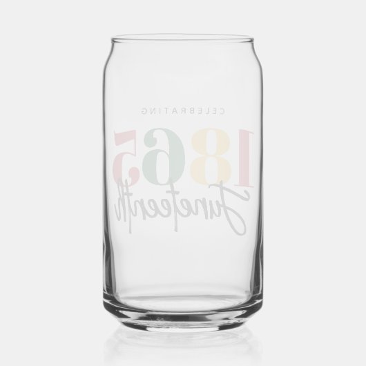 Juneteenth 1865 Vrijheid Zwarte Geschiedenis Vieri Blikvorm Glas (Achterkant)