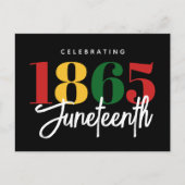 Juneteenth 1865 Vrijheid Zwarte Geschiedenis Vieri Briefkaart (Voorkant)