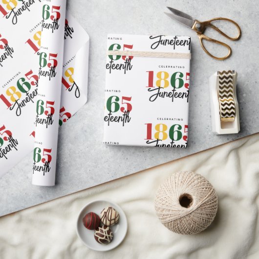 Juneteenth 1865 Vrijheid Zwarte Geschiedenis Vieri Cadeaupapier (Crafts)