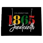 Juneteenth 1865 Vrijheid Zwarte Geschiedenis Vieri Groot Cadeauzakje (Voorkant)