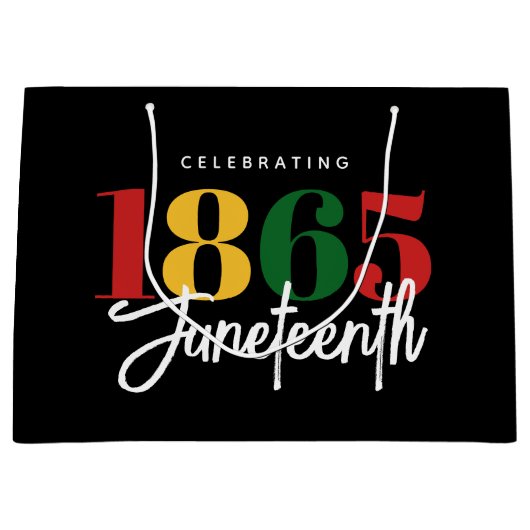 Juneteenth 1865 Vrijheid Zwarte Geschiedenis Vieri Groot Cadeauzakje (Voorkant)