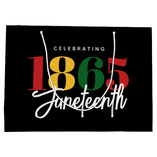 Juneteenth 1865 Vrijheid Zwarte Geschiedenis Vieri Groot Cadeauzakje (Achterkant)