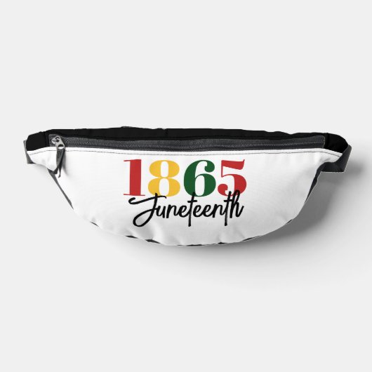 Juneteenth 1865 Vrijheid Zwarte Geschiedenis Vieri Heuptasje (Liggend)