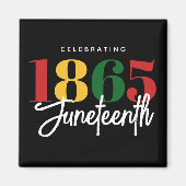 Juneteenth 1865 Vrijheid Zwarte Geschiedenis Vieri Magneet (Voorkant)