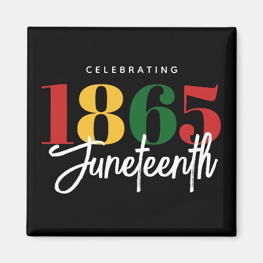 Juneteenth 1865 Vrijheid Zwarte Geschiedenis Vieri Magneet (Voorkant)
