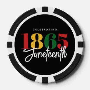 Juneteenth 1865 Vrijheid Zwarte Geschiedenis Vieri Poker Chips