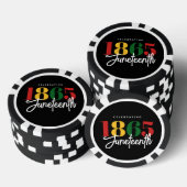 Juneteenth 1865 Vrijheid Zwarte Geschiedenis Vieri Poker Chips (Opstapeling)