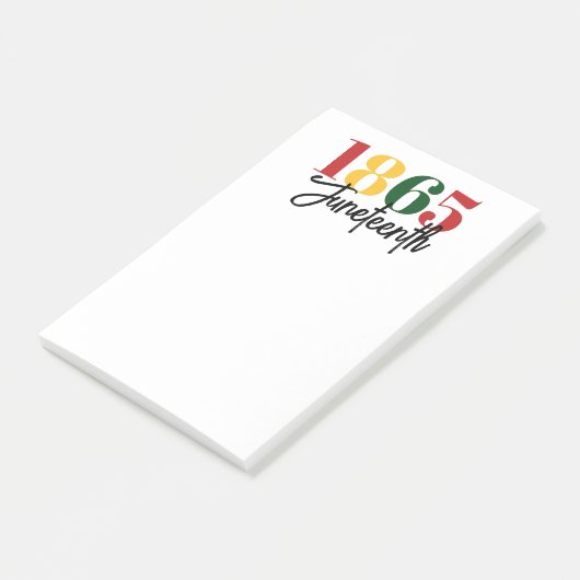 Juneteenth 1865 Vrijheid Zwarte Geschiedenis Vieri Post-it® Notes (Schuin)