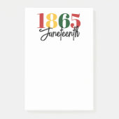 Juneteenth 1865 Vrijheid Zwarte Geschiedenis Vieri Post-it® Notes (Voorkant)