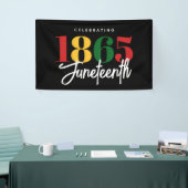 Juneteenth 1865 Vrijheid Zwarte Geschiedenis Vieri Spandoek (Beurs)