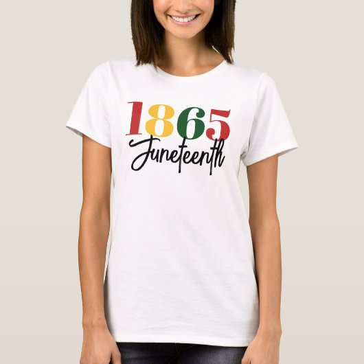Juneteenth 1865 Vrijheid Zwarte Geschiedenis Vieri T-shirt (Voorkant)