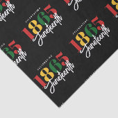 Juneteenth 1865 Vrijheid Zwarte Geschiedenis Vieri Tissuepapier (Detail)