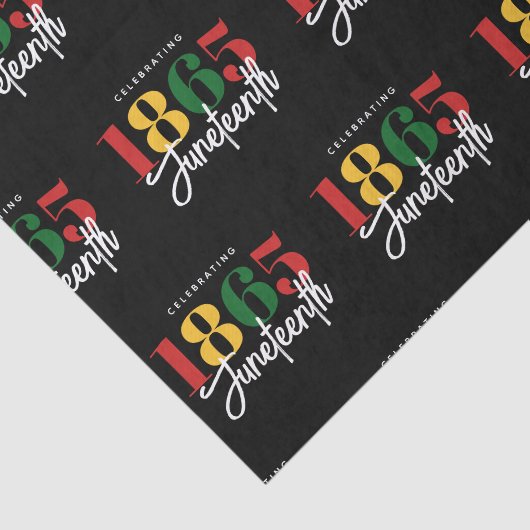 Juneteenth 1865 Vrijheid Zwarte Geschiedenis Vieri Tissuepapier (Detail)
