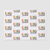 Juneteenth 1865 Vrijheid Zwarte Geschiedenis Vieri Tissuepapier (Voorkant)