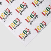 Juneteenth 1865 Vrijheid Zwarte Geschiedenis Vieri Tissuepapier (Detail)