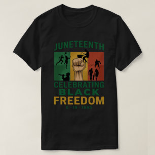 Juneteenth 1865 Vrijheidsdag Erfgoed Kunst T-shirt