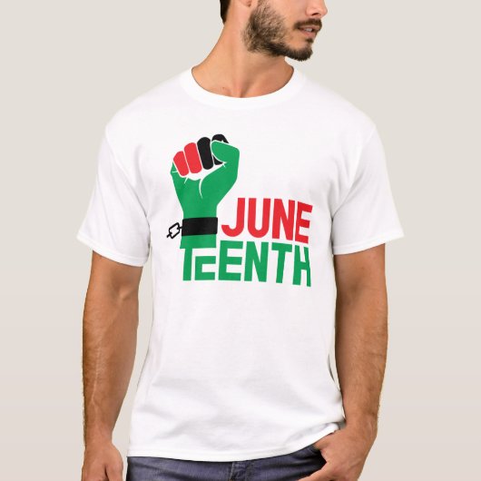 Juneteenth 1865 Vrijheidsdag T-shirt (Voorkant)