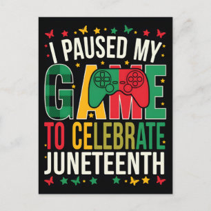 Juneteenth 1865 Vrijheidsdag Zwarte Geschiedenis Feestdagenkaart