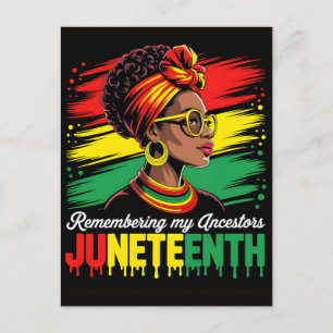Juneteenth 1865 Vrijheidsdag Zwarte Geschiedenis Feestdagenkaart