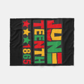 Juneteenth 1865 Vrouwen Mannen Kinderen 19 juni 18 Fleece Deken (Voorkant (Horizontaal))