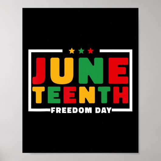 Juneteenth 1865 Vrouwen Mannen Kinderen 19 juni 18 Poster (Voorkant)