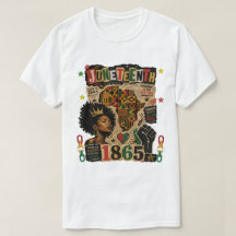 Juneteenth 1865 Zwarte Afro Koningin Afrikaanse ke