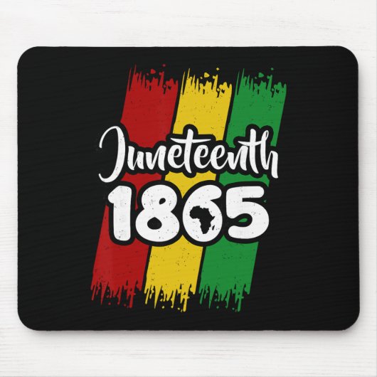 Juneteenth 1865 Zwarte Geschiedenis Afro-Amerikaan Muismat (Voorkant)