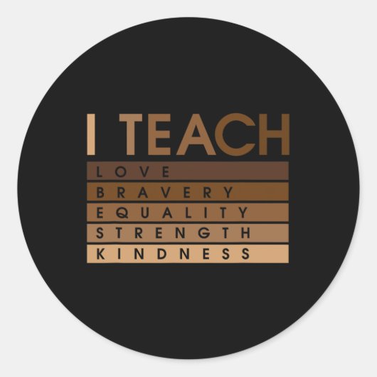 Juneteenth 1865 Zwarte Geschiedenis Ronde Sticker (Voorkant)