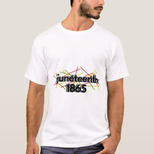 Juneteenth 1865 Zwarte Geschiedenis Vier Vrijheid T-shirt