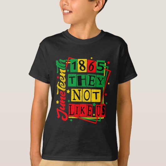 Juneteenth 1865 Zwarte trots Geschiedenis Blm Outf T-shirt (Voorkant)