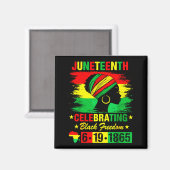 Juneteenth 19 juni 1865 Amerikaanse Afrikaanse Magneet (Voorkant / Achterkant)
