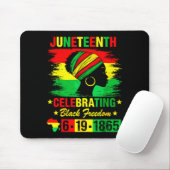 Juneteenth 19 juni 1865 Amerikaanse Afrikaanse Muismat (Met muis)