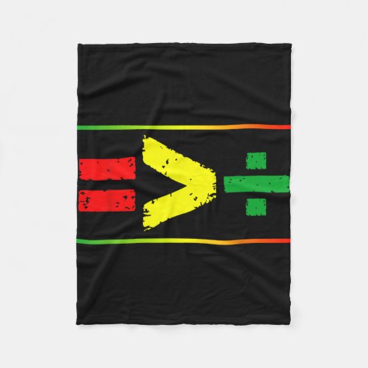 Juneteenth 19 juni 1865 Gelijkheid is groter dan Fleece Deken (Voorkant)